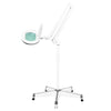 Lámpara Lupa LED 60 SMD 5D con Pie Intensidad Ajustable Elegante 6028 Blanca