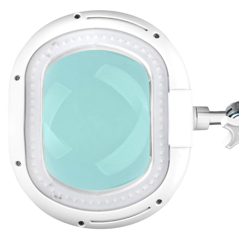 Lámpara Lupa LED 60 SMD 5D con Pie Intensidad Ajustable Elegante 6028 Blanca - imagen 4