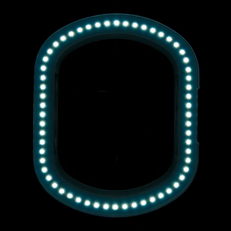 Lámpara Lupa LED 60 SMD 5D con Pie Intensidad Ajustable Elegante 6028 Blanca - imagen 5