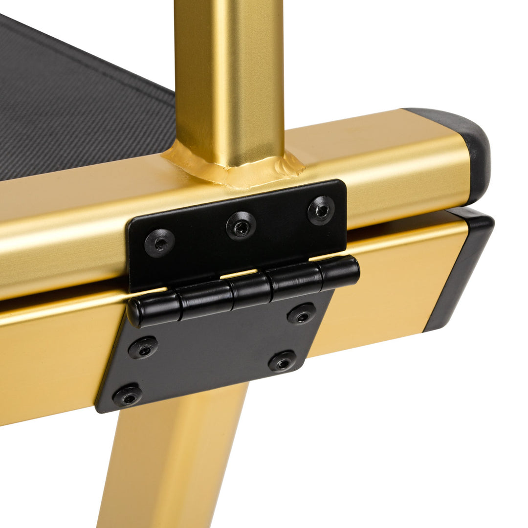 Silla de Maquillaje Plegable Aluminio Oro - imagen 4