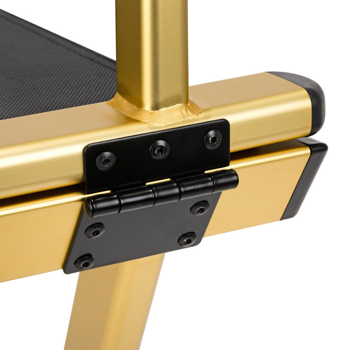 Silla de Maquillaje Plegable Aluminio Oro - imagen 4