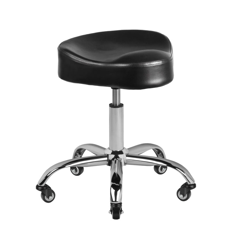 Taburete con Ruedas Gabbiano A450 Negro
