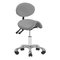 Taburete Ergonómico con Ruedas y Respaldo 1025 Gris Giovanni