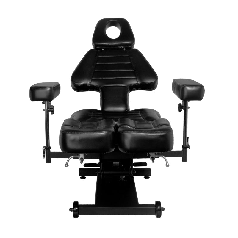 Silla de Tatuaje Eléctrica Pro Ink 606 2 Motores Negra - imagen 3