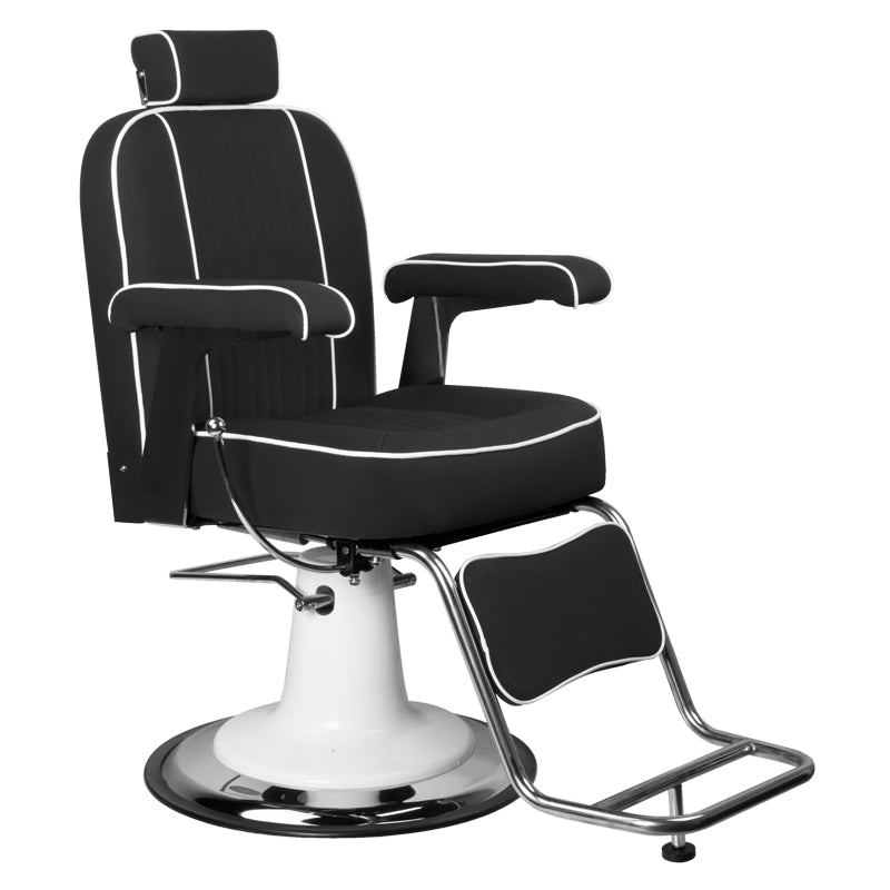 Sillón de Barberia Gabbiano Amadeo Negro