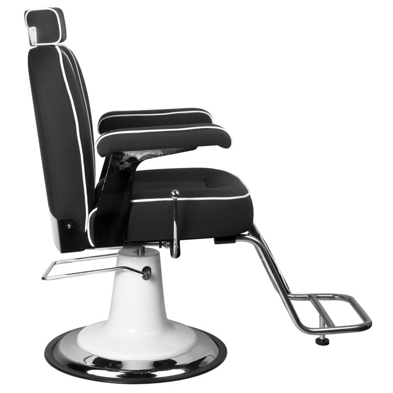 Sillón de Barberia Gabbiano Amadeo Negro - imagen 2