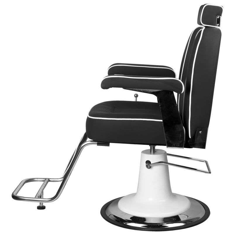 Sillón de Barberia Gabbiano Amadeo Negro - imagen 4