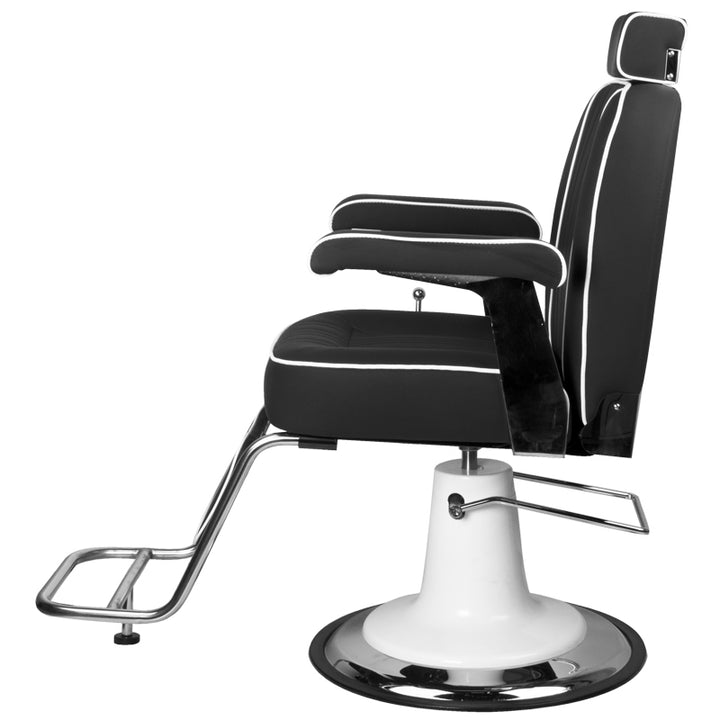 Sillón de Barberia Gabbiano Amadeo Negro - imagen 4