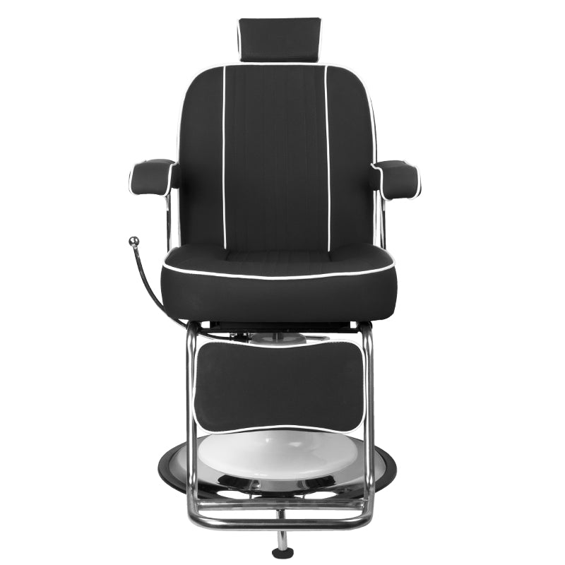 Sillón de Barberia Gabbiano Amadeo Negro - imagen 5