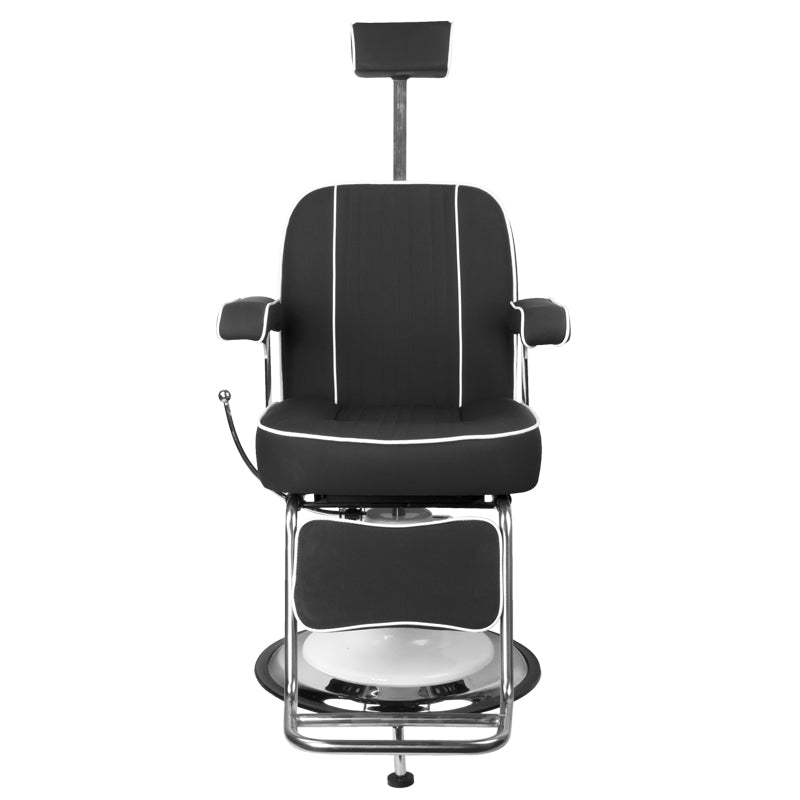 Sillón de Barberia Gabbiano Amadeo Negro - imagen 6