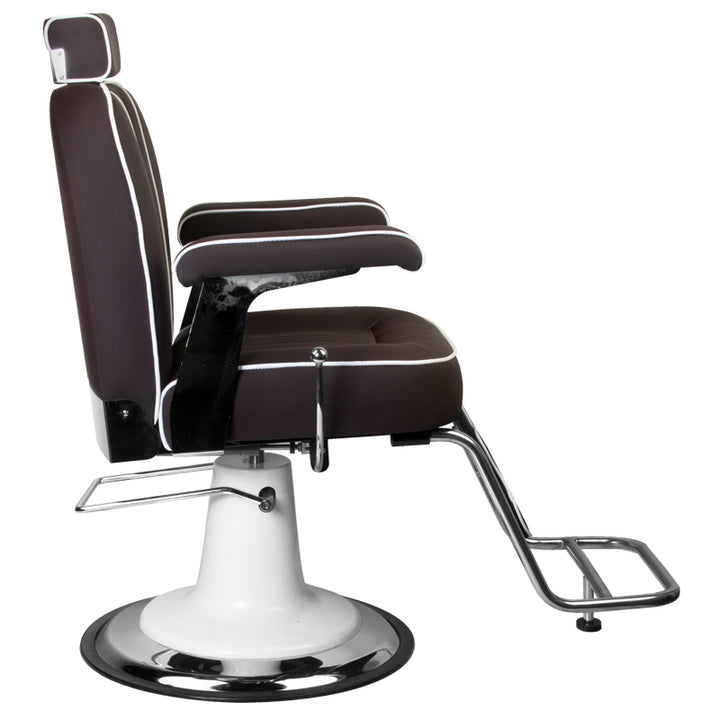 Sillón de Barberia Gabbiano Amadeo Marrón - imagen 2