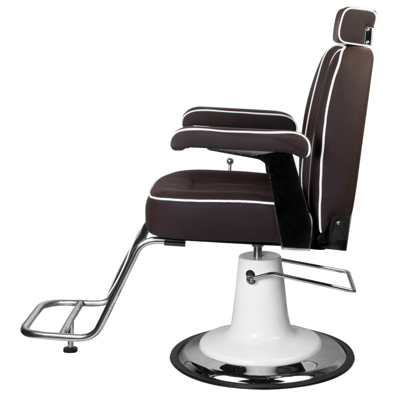Sillón de Barberia Gabbiano Amadeo Marrón - imagen 4