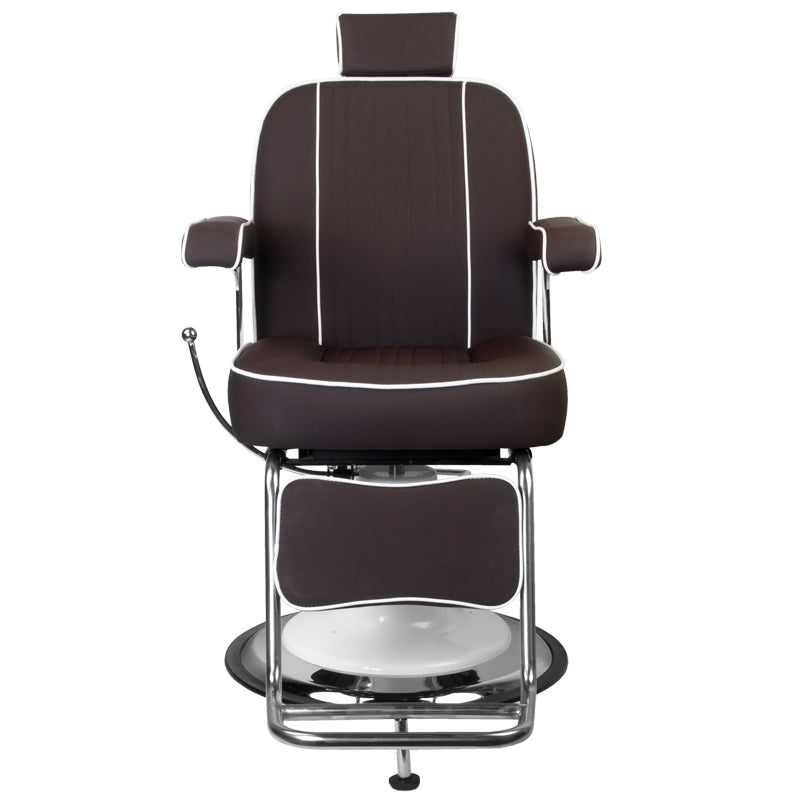 Sillón de Barberia Gabbiano Amadeo Marrón - imagen 5