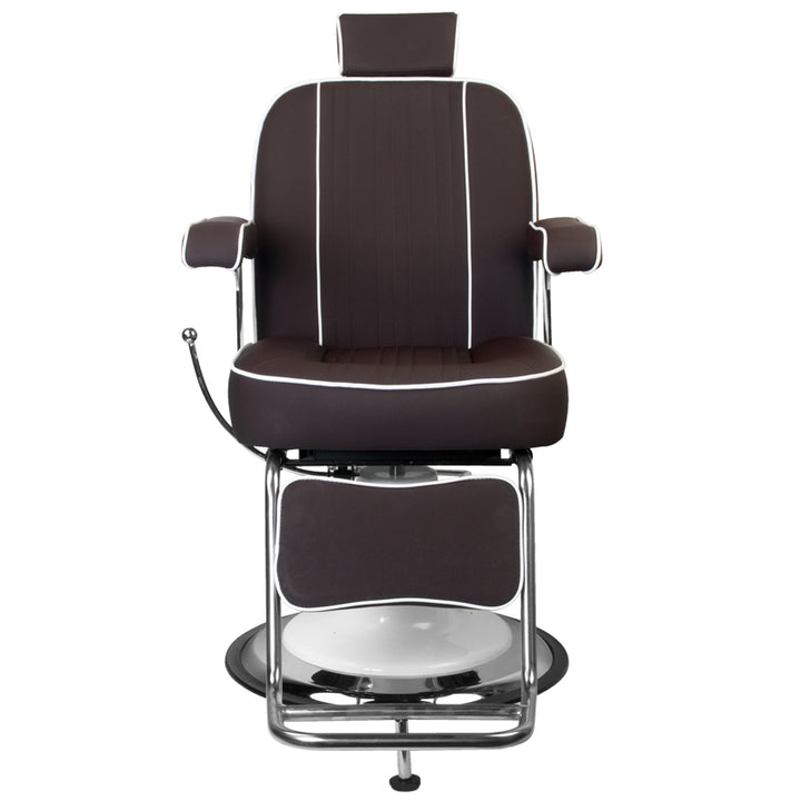 Sillón de Barberia Gabbiano Amadeo Marrón - imagen 5