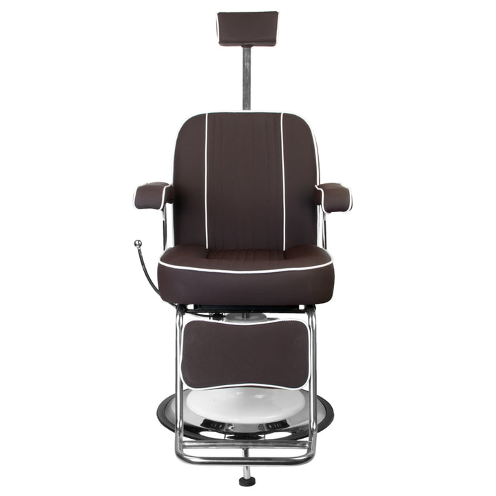 Sillón de Barberia Gabbiano Amadeo Marrón - imagen 6