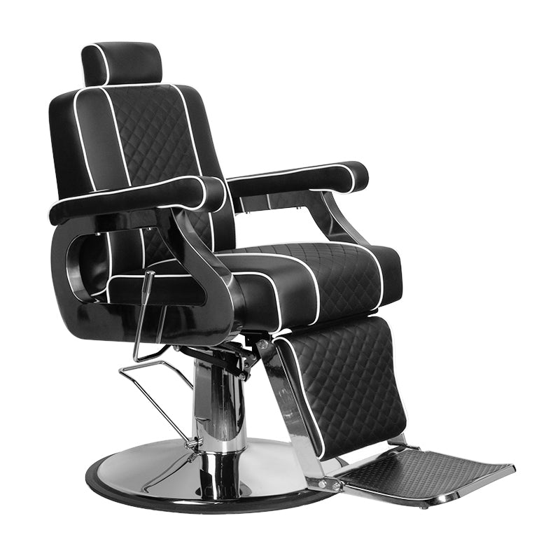 Sillón de Barberia Gabbiano Paulo Negro