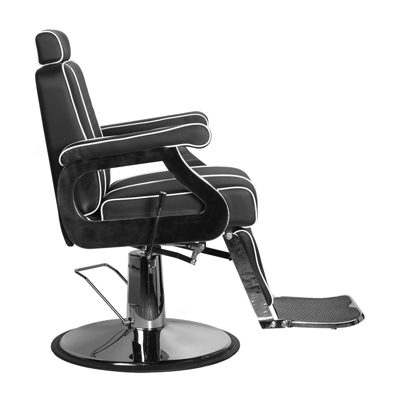 Sillón de Barberia Gabbiano Paulo Negro - imagen 2
