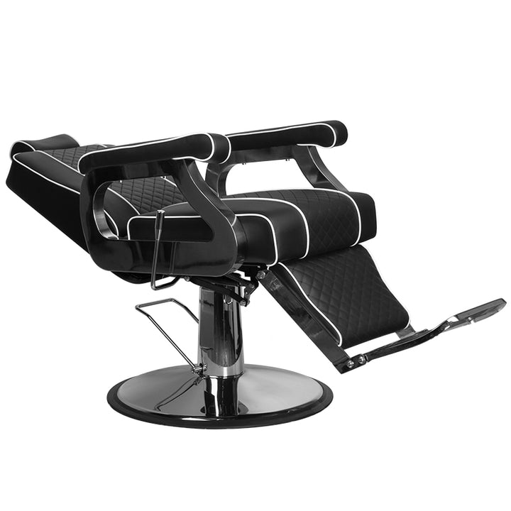 Sillón de Barberia Gabbiano Paulo Negro - imagen 4