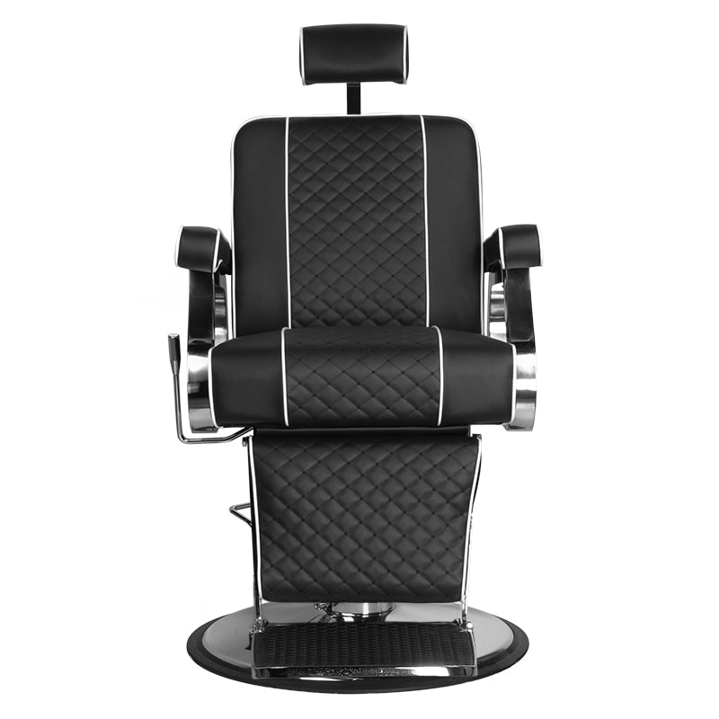 Sillón de Barberia Gabbiano Paulo Negro - imagen 6