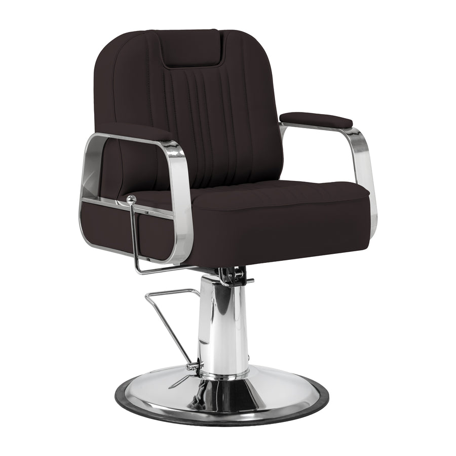 Sillón de Barberia Gabbiano Rufo Marrón
