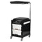 Taburete con Ruedas 16 Plus Negro/Blanco
