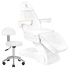 Sillón Estético Eléctrico Sillon Lux 273B 3 Motores con Taburete Blanco