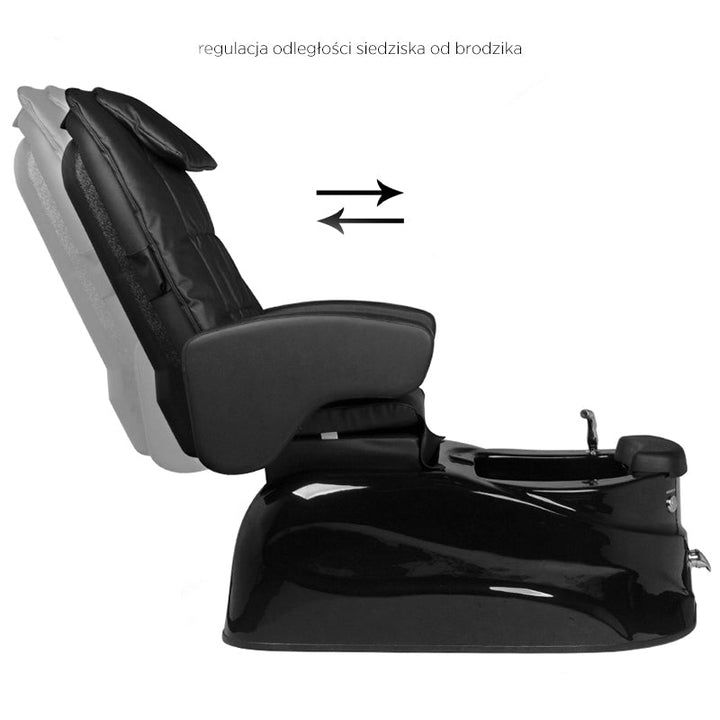 Sillón Pedicura Spa Eléctrico Masaje AS-122 Negro 4