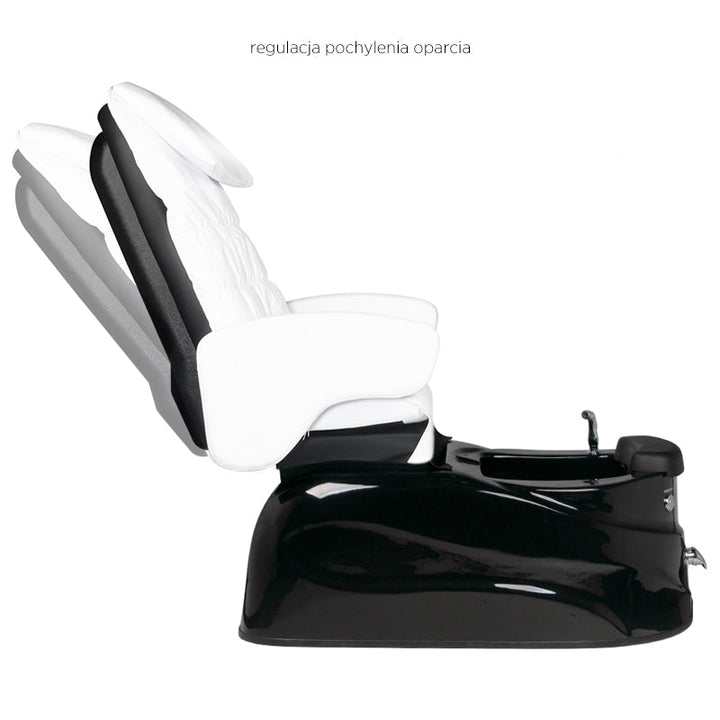 Sillón Pedicura Spa Eléctrico Masaje AS-122 Negro Blanco 5