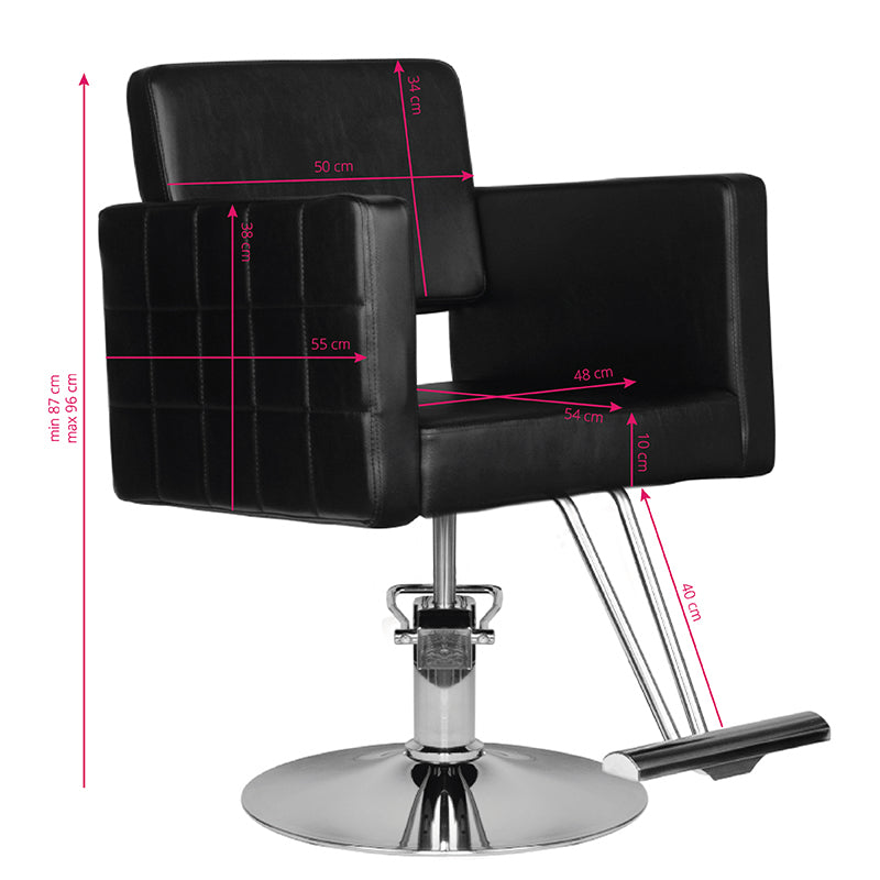 Sillón de peluquería Hair System HS33 Negro - imagen 5