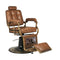 Sillón de Barberia Gabbiano Boss Cuero viejo Look Marrón claro