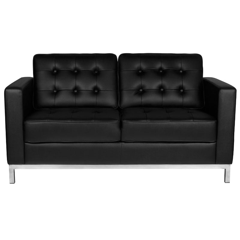 Sofá Sala de Espera Gabbiano BM18019 2 Plazas Negro - imagen 2