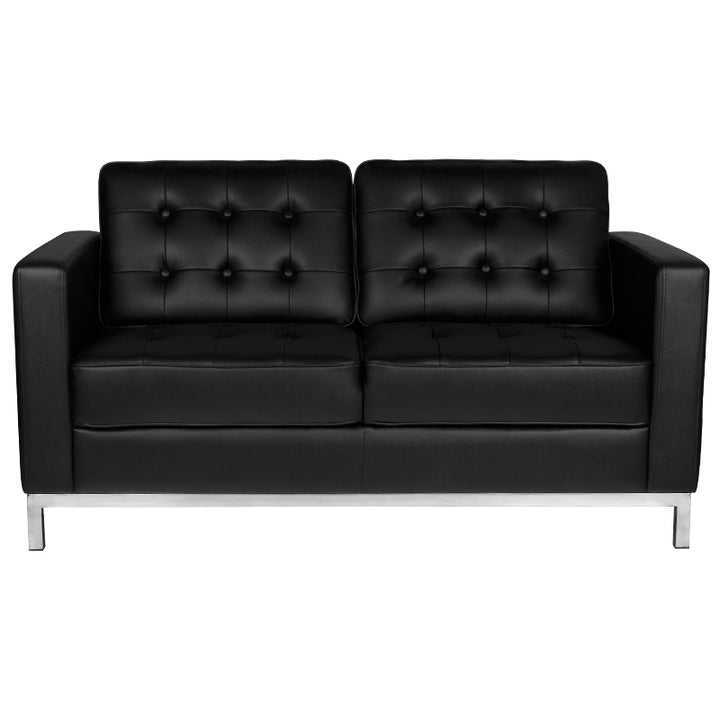 Sofá Sala de Espera Gabbiano BM18019 2 Plazas Negro - imagen 2