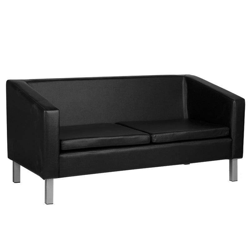 Sofá Sala de Espera Gabbiano BM18003 3 Plazas Negro