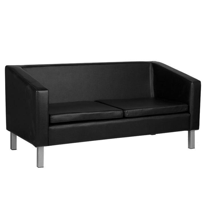 Sofá Sala de Espera Gabbiano BM18003 3 Plazas Negro
