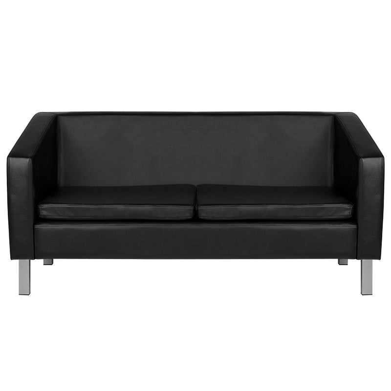 Sofá Sala de Espera Gabbiano BM18003 3 Plazas Negro - imagen 2