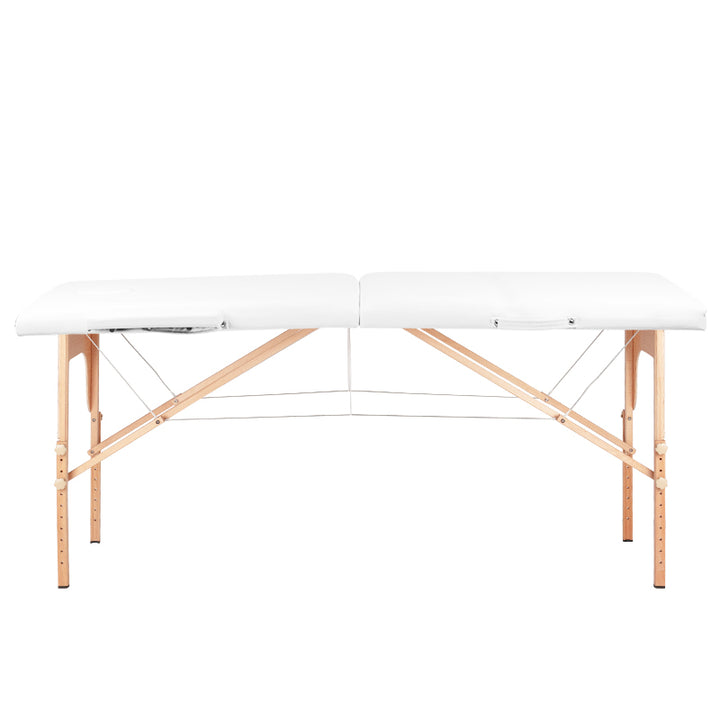 Camilla masaje Plegable Komfort Activ Fizjo 2 Zonas Madera Blanco 4