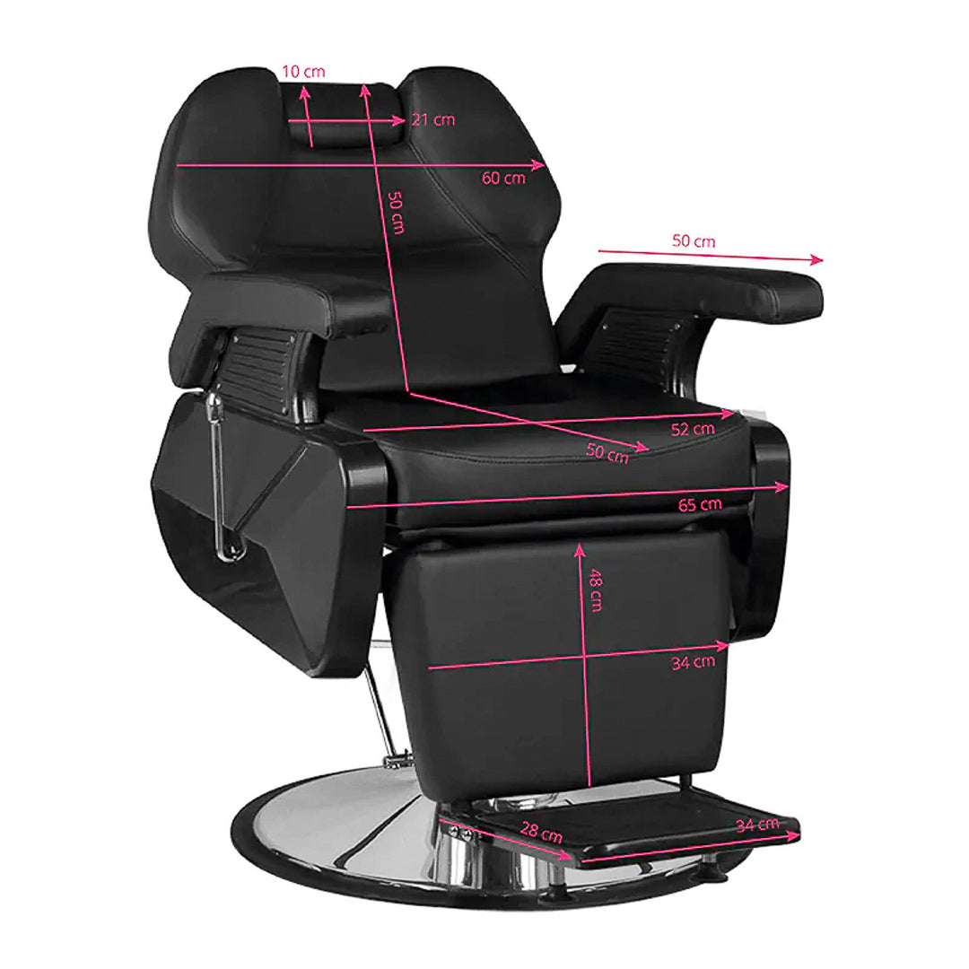 Sillón de Barberia Hair System New York Negro - imagen 7