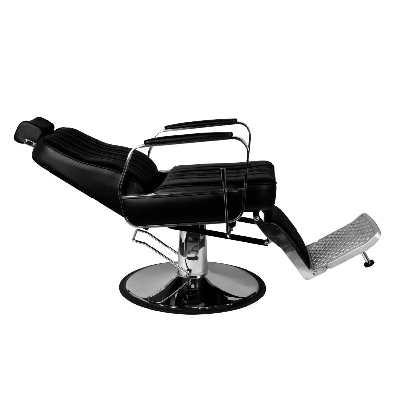 Sillón de Barberia Gabbiano Patrizio Negro - imagen 3