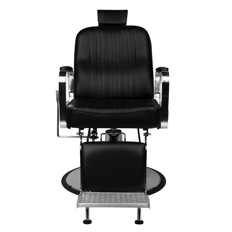 Sillón de Barberia Gabbiano Patrizio Negro - imagen 3