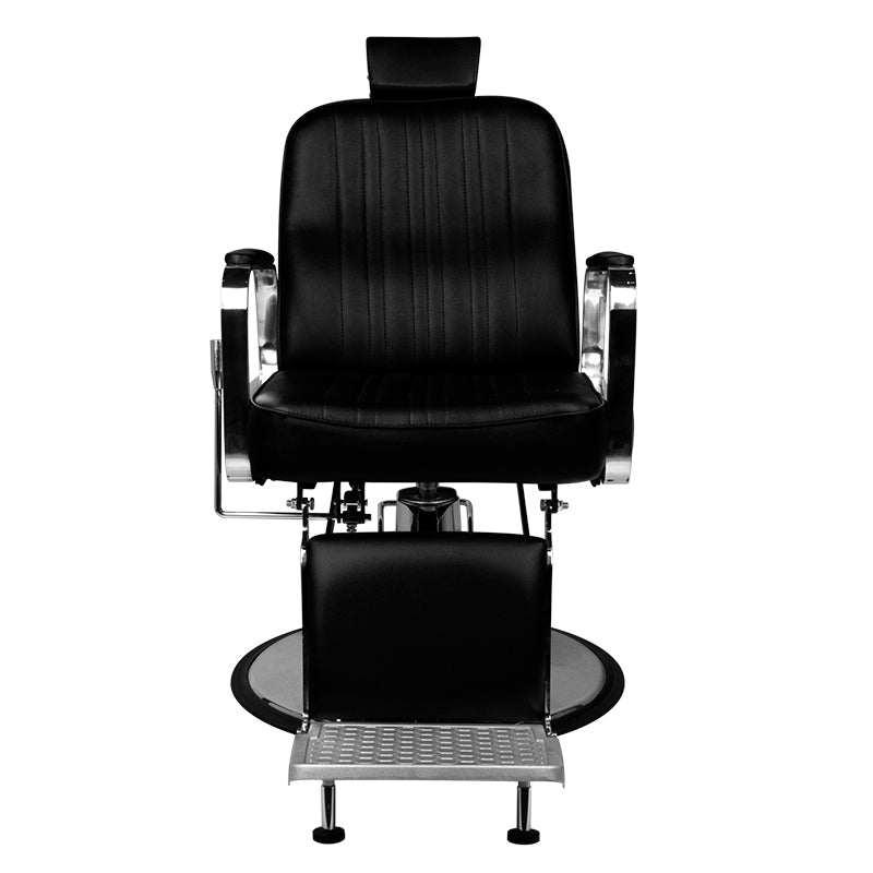 Sillón de Barberia Gabbiano Patrizio Negro - imagen 4