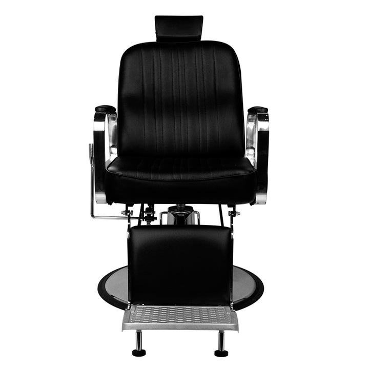 Sillón de Barberia Gabbiano Patrizio Negro - imagen 4