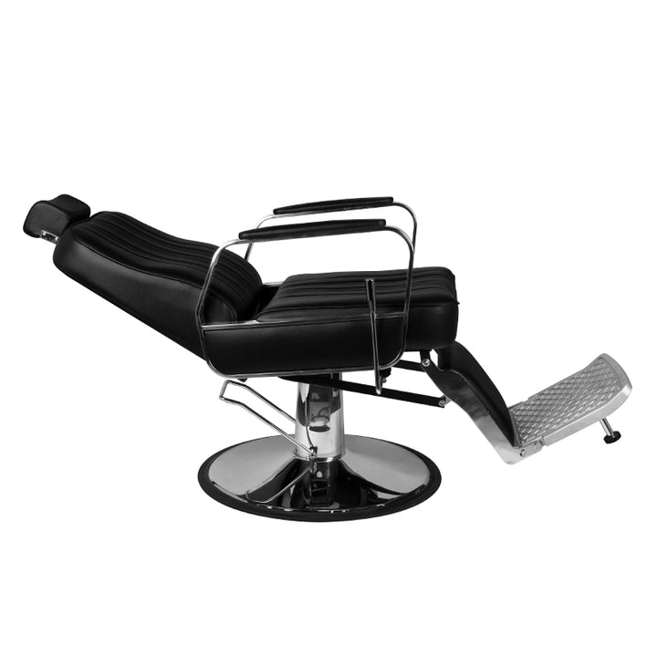 Sillón de Barberia Gabbiano Patrizio Negro - imagen 5
