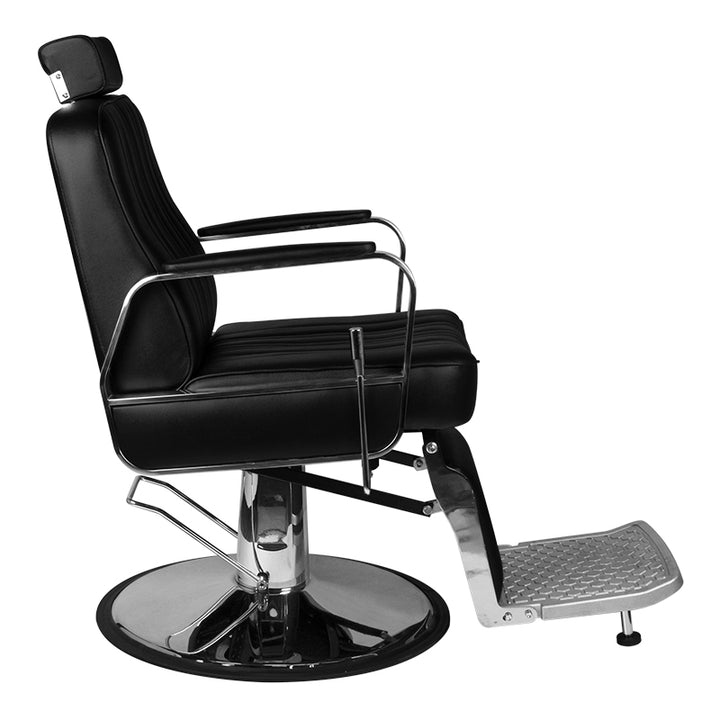 Sillón de Barberia Gabbiano Patrizio Negro - imagen 6