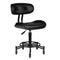 Taburete Ergonómico con Ruedas y Respaldo Gabbiano Florence Negro