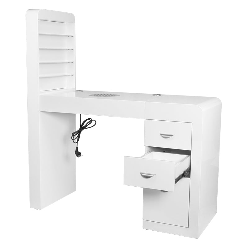 Mesa Manicura 310 Blanco Izquierda - imagen 5