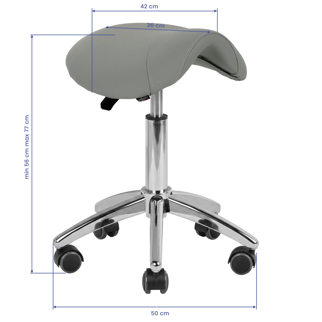 Taburete con Ruedas AM-302 Gris - imagen 8