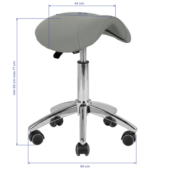 Taburete con Ruedas AM-302 Gris - imagen 8