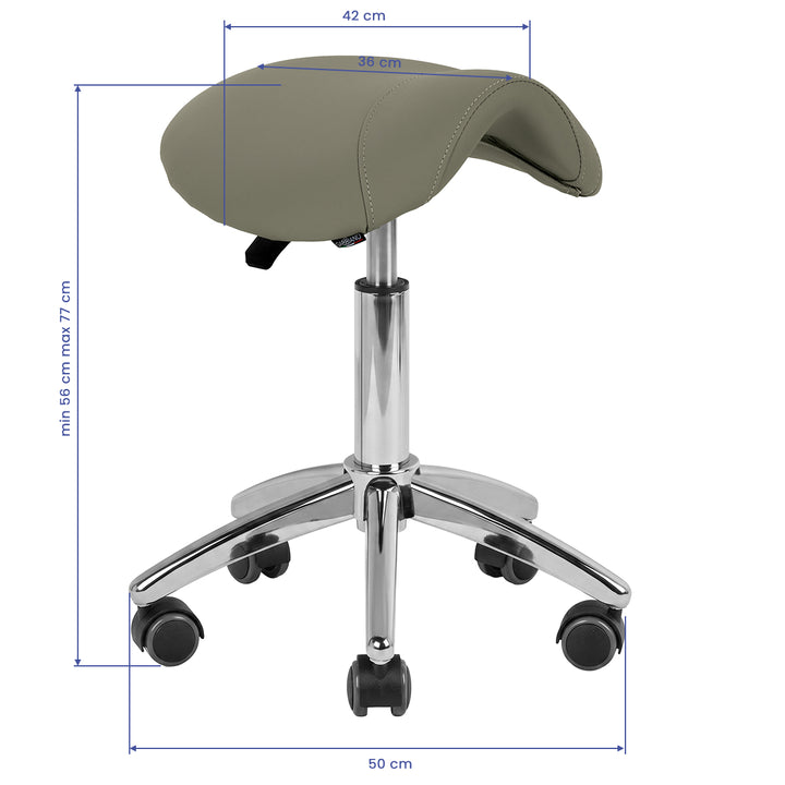 Taburete con Ruedas AM-302 Gris - imagen 8
