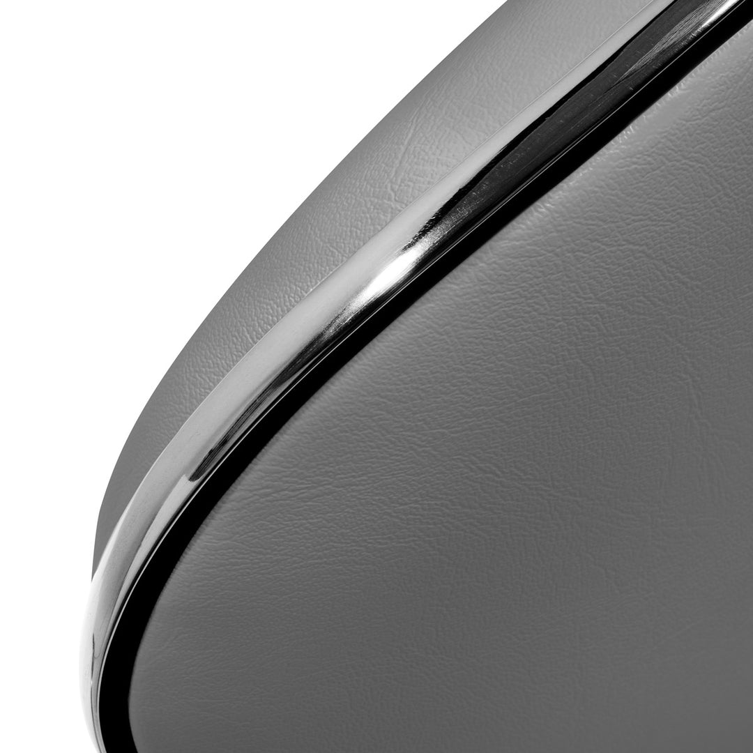 Taburete Ergonómico con Ruedas y Respaldo Gabbiano Q-4599 Gris - imagen 7