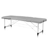 Camilla de masaje plegable de aluminio Balance 3 zonas gris